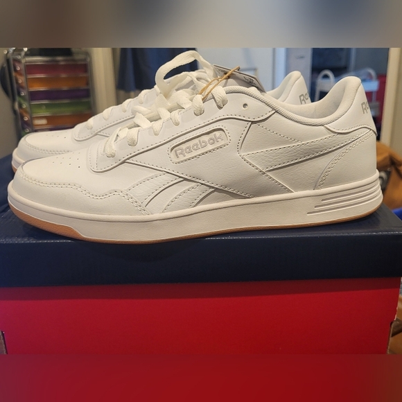 Reebok Court Advance Bold Sneaker Unisex Size 8 White LuxComfort Tennis  Shoes - Picture 7 of 10